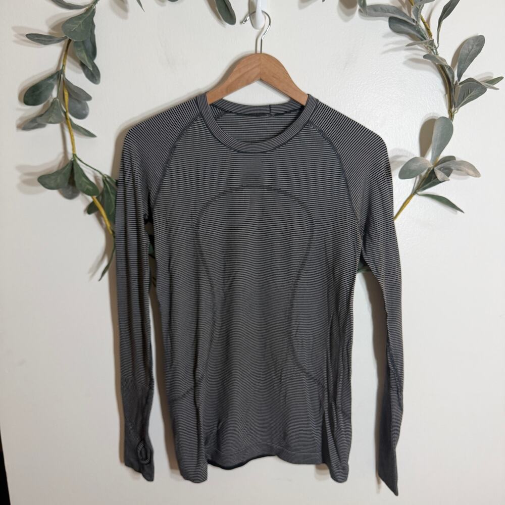 Lululemon Striped Swiftly Tech Long Sleeve
